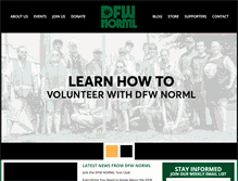 Tablet Screenshot of dfwnorml.org